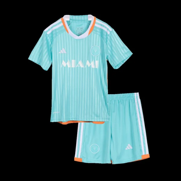 Kid’s Inter Miami CF Third Away Soccer Kit – Jersey + Shorts – Fan Version – jersey details