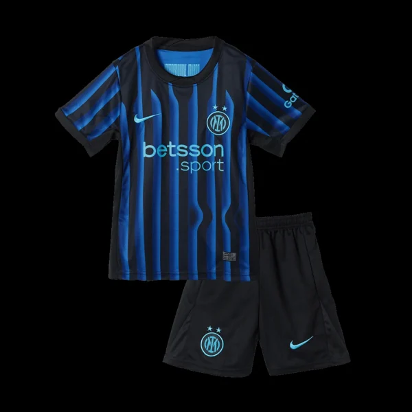 Kid’s Inter Milan Home Soccer Kit – Jersey + Shorts 2025/26 – Fan Version – jersey details