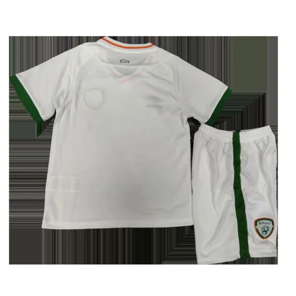 Kid’s Ireland Away Soccer Kit – Jersey + Shorts 2020 – Fan Version – back view