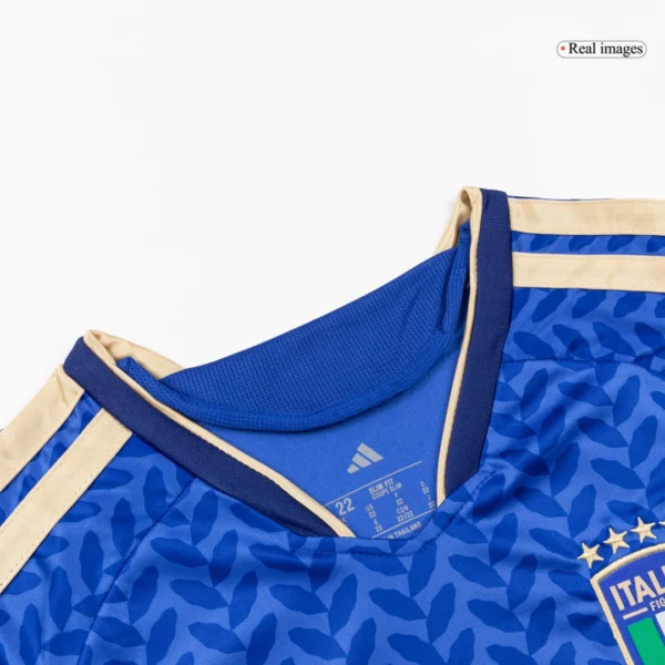 Kid’s Italy Home Soccer Kit – Jersey + Shorts 2025/26 – Fan Version – jersey details