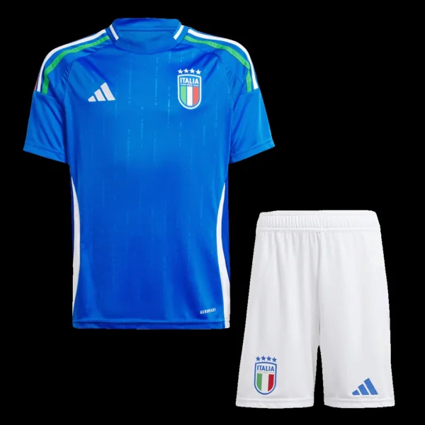 kid-s-italy-home-soccer-kit-jersey-shorts-euro-fan-version-447262-01 Kid’s Italy Home Soccer Kit β Jersey + Shorts Euro β Fan Version β front view