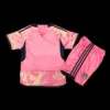 Kid’s Leeds United Third Away Soccer Kit – Jersey + Shorts 2023/24 – Fan Version – back view