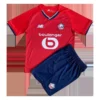 Kid’s Lille OSC Home Soccer Kit – Jersey + Shorts 2021/22 – Fan Version – front view