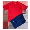 Kid’s Lille OSC Home Soccer Kit – Jersey + Shorts 2021/22 – Fan Version – back view