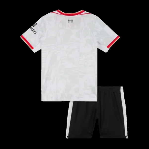 Kid’s Liverpool Third Away Soccer Kit – Jersey + Shorts – Fan Version – back view