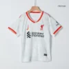 Kid’s Liverpool Third Away Soccer Kit – Jersey + Shorts – Fan Version – badge and fabric details