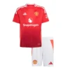 Kid’s Manchester United Home Soccer Kit – Jersey + Shorts – Fan Version – back view