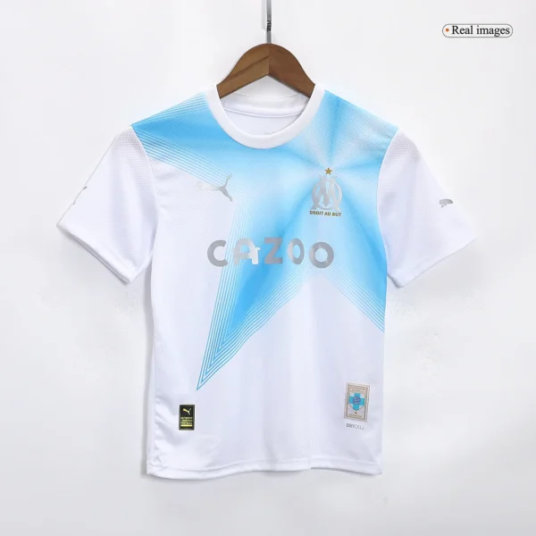 Kid’s Marseille Fourth Away Soccer Kit – Jersey + Shorts 2022/23 – Fan Version – jersey details