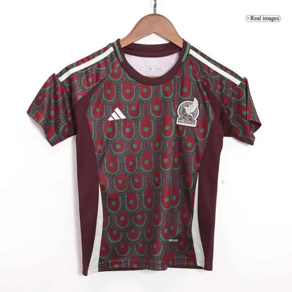 Kid’s Mexico Home Soccer Kit – Jersey + Shorts Copa America – Fan Version – back view