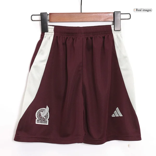Kid’s Mexico Home Soccer Kit – Jersey + Shorts Copa America – Fan Version – badge and fabric details