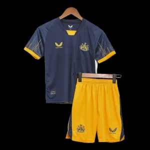 Kid’s Newcastle Away Soccer Kit – Jersey + Shorts 2022/23 – Fan Version – front view