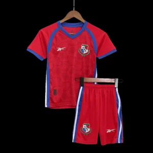 Kid’s Panama Home Soccer Kit – Jersey + Shorts 2023 – Fan Version – front view