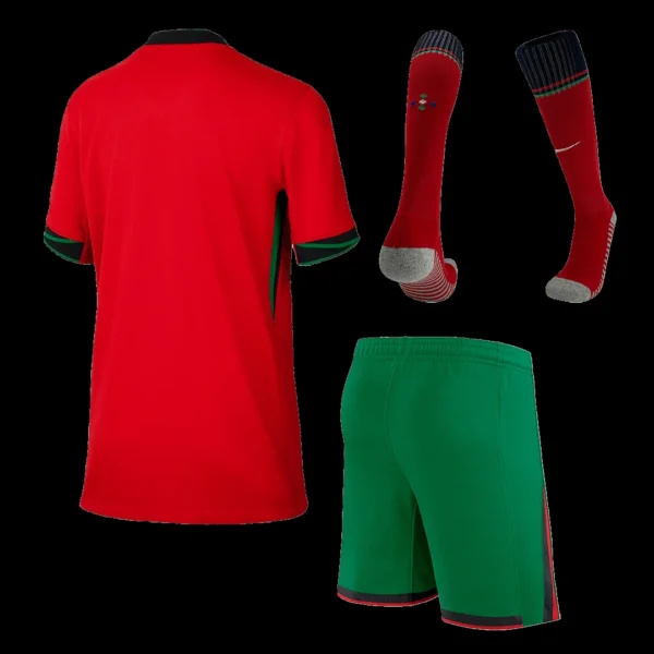 kid-s-portugal-home-soccer-jersey-kit-jersey-shorts-socks-euro-fan-version-02 Kid’s Portugal Home Soccer Jersey Kit(Jersey+Shorts+Socks) Euro β Fan Version β back view