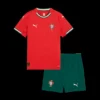 Kid’s Portugal Home Soccer Kit – Jersey + Shorts 2025 – Fan Version – front view