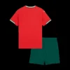 Kid’s Portugal Home Soccer Kit – Jersey + Shorts 2025 – Fan Version – back view