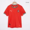 Kid’s Portugal Home Soccer Kit – Jersey + Shorts 2025 – Fan Version – badge and fabric details
