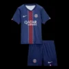 Kid’s PSG Home Soccer Kit – Jersey + Shorts 2025/26 – Fan Version – front view