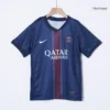 Kid’s PSG Home Soccer Kit – Jersey + Shorts 2025/26 – Fan Version – badge and fabric details