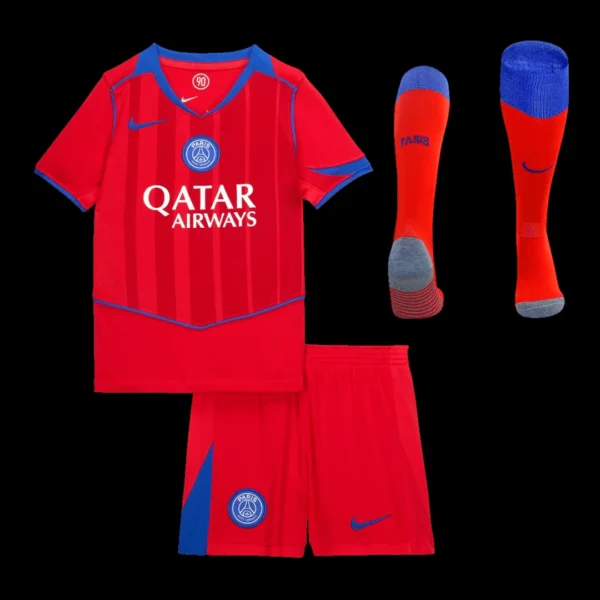 kid-s-psg-third-away-soccer-jersey-kit-jersey-shorts-socks-2025-26-fan-version-01 Kid’s PSG Third Away Soccer Jersey Kit(Jersey+Shorts+Socks) 2025/26 – Fan Version – front view