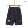 Kid’s Pumas UNAM Away Soccer Kit – Jersey + Shorts 2023/24 – Fan Version – badge and fabric details