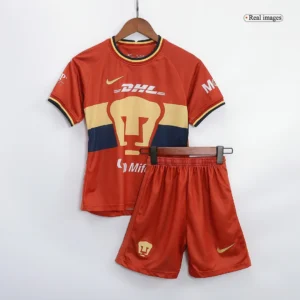 Kid’s Pumas UNAM Third Away Soccer Kit – Jersey + Shorts 2022/23 – Fan Version – front view
