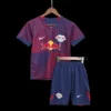 Kid’s RB Leipzig Away Soccer Kit – Jersey + Shorts 2023/24 – Fan Version – front view