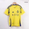 Kid’s RONALDO #7 Al Nassr Home Soccer Jersey Kit(Jersey+Shorts+Socks) – ACL – Fan Version – badge and fabric deta
