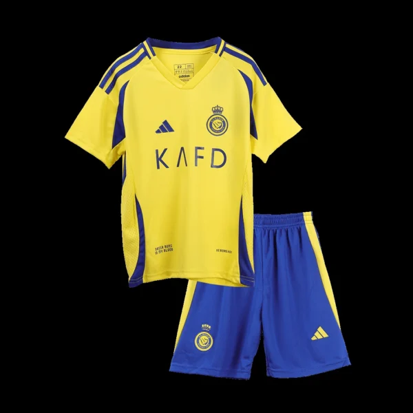 kid-s-ronaldo-7-al-nassr-home-soccer-kit-jersey-shorts-fan-version-03 Kid’s RONALDO #7 Al Nassr Home Soccer Kit β Jersey + Shorts β Fan Version β jersey details