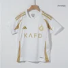 Kid’s RONALDO #7 Al Nassr Third Away Soccer Kit – Jersey + Shorts – Fan Version – badge and fabric details