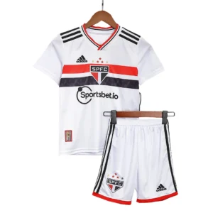 Kid’s Sao Paulo FC Home Soccer Kit – Jersey + Shorts 2022/23 – Fan Version – front view