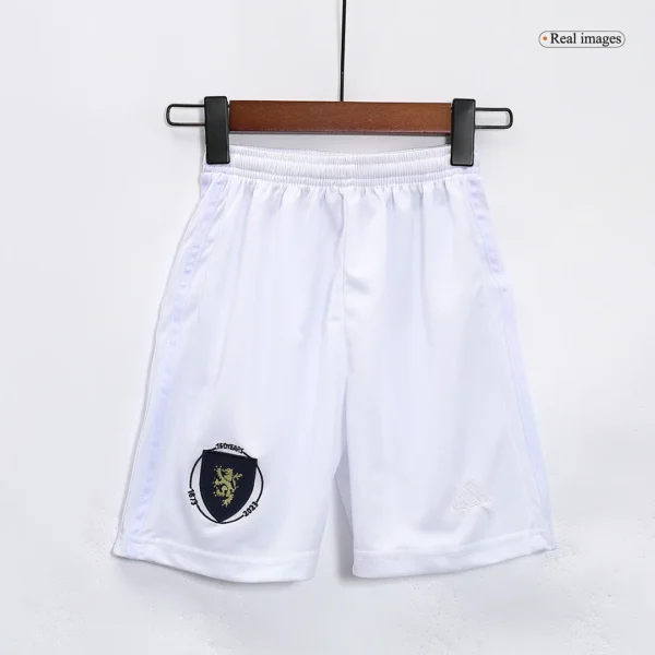 Kid’s Scotland 150th Anniversary Soccer Kit – Jersey + Shorts 2023 – Fan Version – badge and fabric details