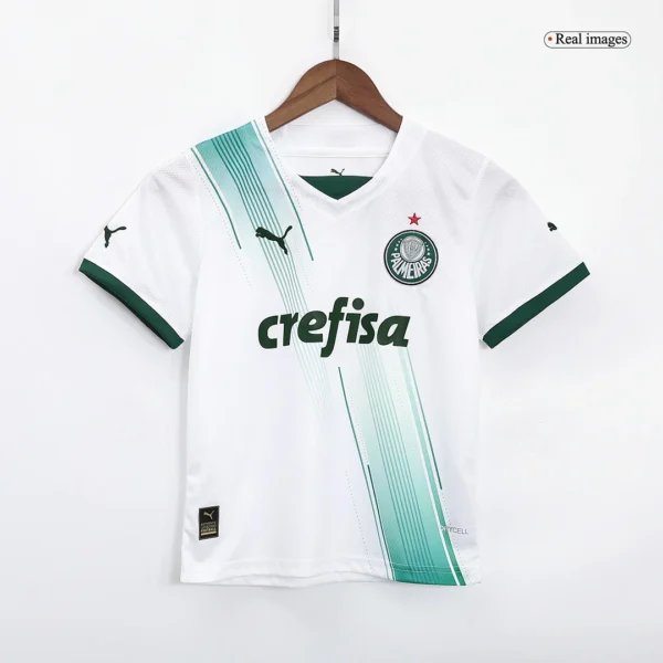 Kid’s SE Palmeiras Away Soccer Kit – Jersey + Shorts 2023/24 – Fan Version – back view