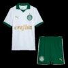 Kid’s SE Palmeiras Away Soccer Kit – Jersey + Shorts – Fan Version – front view