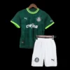 Kid’s SE Palmeiras Home Soccer Kit – Jersey + Shorts 2023/24 – Fan Version – front view