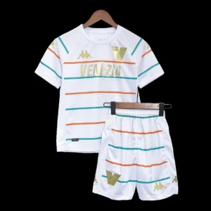 Kid’s Venezia FC Away Soccer Kit – Jersey + Shorts 2022/23 – Fan Version – front view