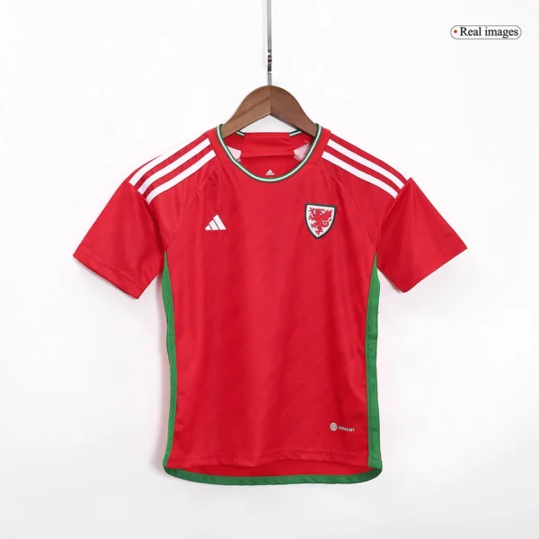 kid-s-wales-home-soccer-kit-jersey-shorts-2023-24-fan-version-398842-02 Kid’s Wales Home Soccer Kit β Jersey + Shorts 2023/24 β Fan Version β back view