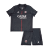 Kid’s PSG Fourth Away Soccer Kit – Jersey + Shorts 2025/26 – Fan Version – front view