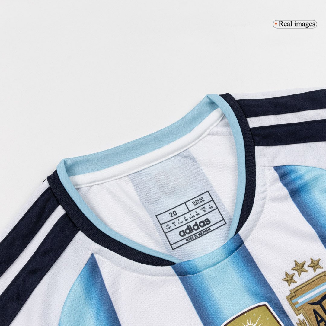 Kids Argentina 2025/26 Home Soccer Kit β Jersey + Shorts β εεεΎ 3 Kids Argentina 2025/26 Home Soccer Kit β Jersey + Shorts β jersey details