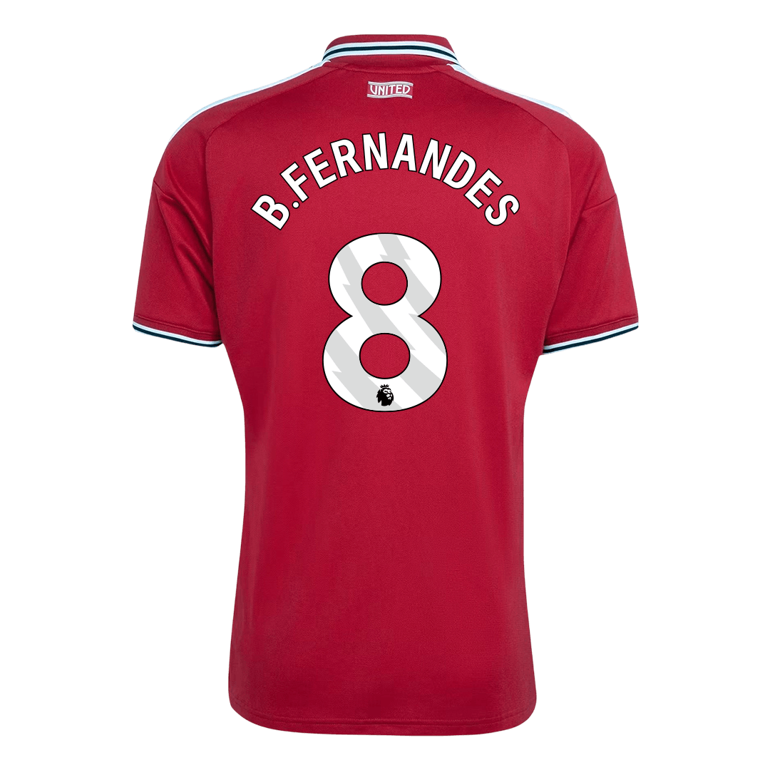 Bruno Fernandes #8 Manchester United 2026/27 Home Jersey – Fan Version – back view