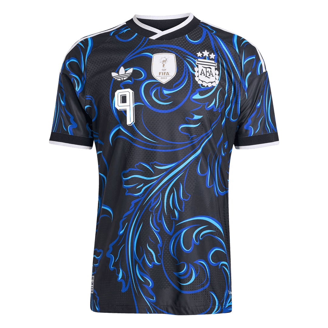 J. ÁLVAREZ #9 Argentina Away Soccer Jersey 2026 Player Version – back view