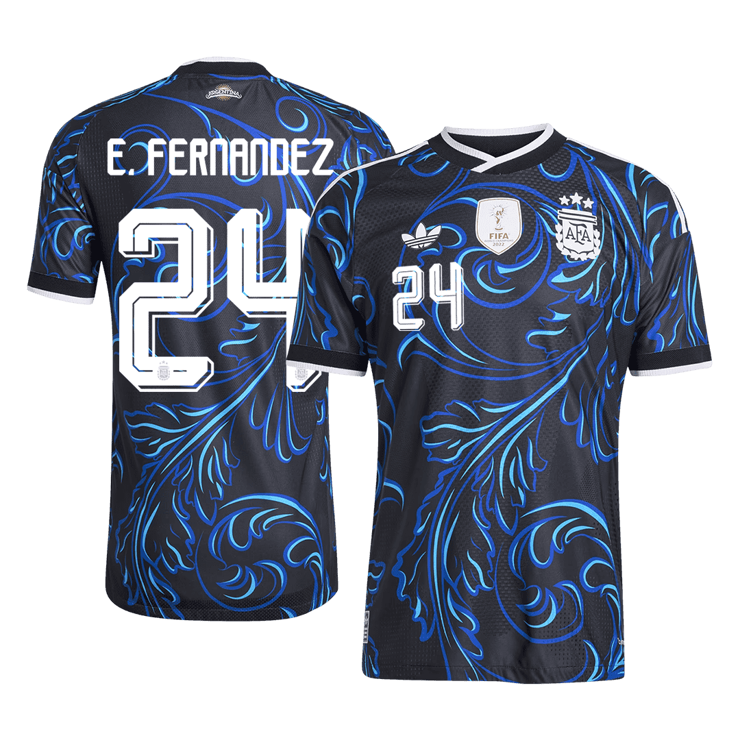 E. FERNÁNDEZ #24 Argentina Away Soccer Jersey 2026 Player Version – front view