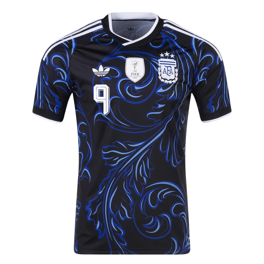 J. ÁLVAREZ #9 Argentina Away Soccer Jersey 2026 – Fan Version – back view
