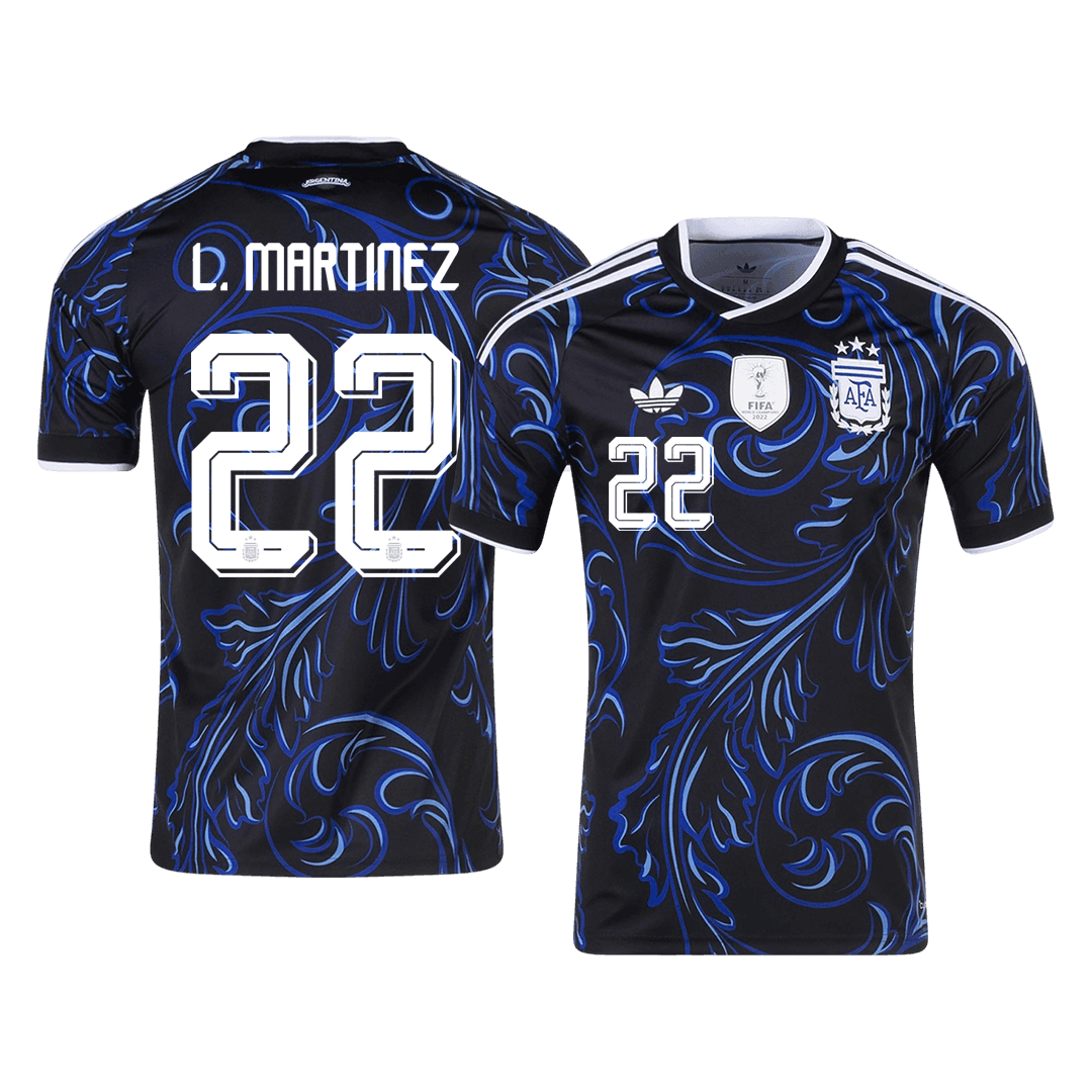 L. MARTÍNEZ #22 Argentina Away Soccer Jersey 2026 – Fan Version — 商品图 1 L. MARTÍNEZ #22 Argentina Away Soccer Jersey 2026 – Fan Version – front view