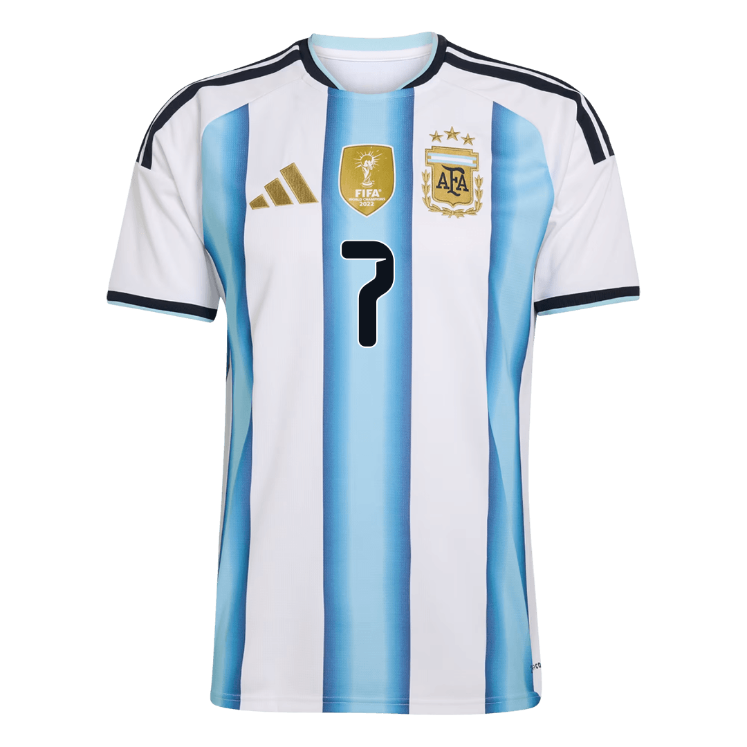 Rodrigo De Paul #7 Argentina Home Soccer Jersey 2026 – Fan Version – jersey details