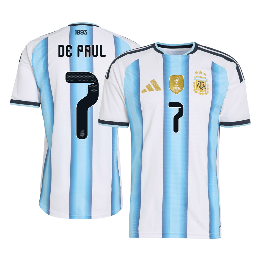 Rodrigo De Paul #7 Argentina Home Soccer Jersey 2026 Player Version – front view