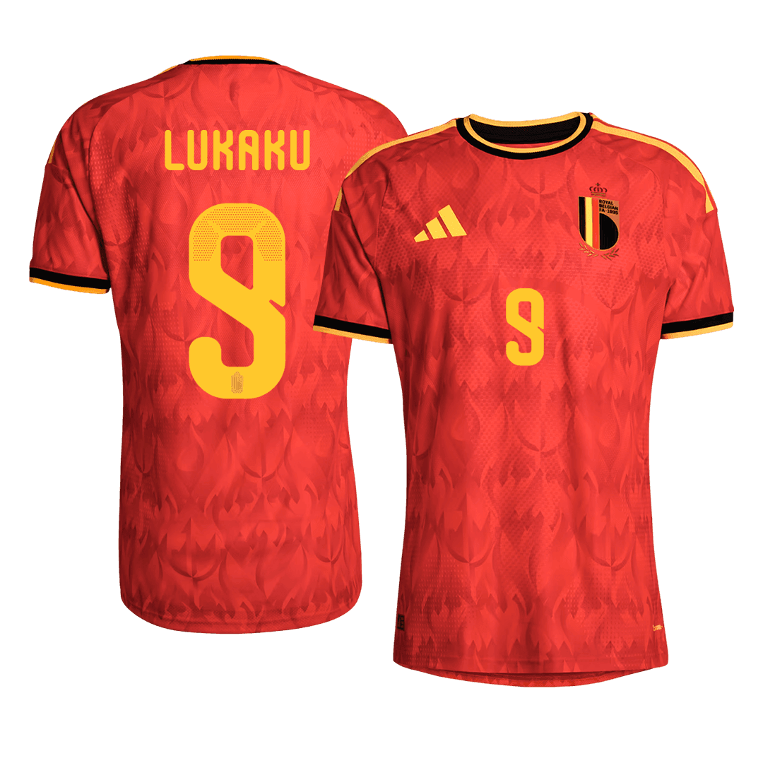 LUKAKU #9 Belgium Home Soccer Jersey 2026 Player Version – front view