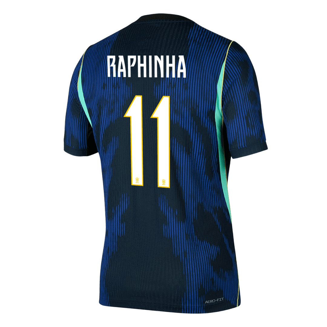 RAPHINHA #11 Brazil Away Soccer Jersey 2026 Player Version – back view