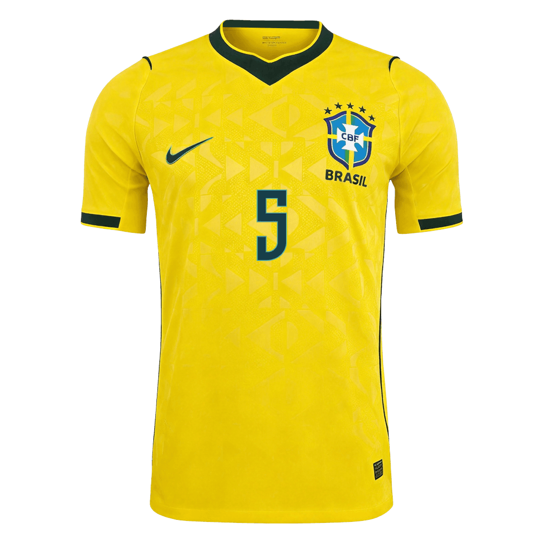 CASEMIRO #5 Brazil Home Soccer Jersey 2026 Player Version β εεεΎ 3 CASEMIRO #5 Brazil Home Soccer Jersey 2026 Player Version β jersey details