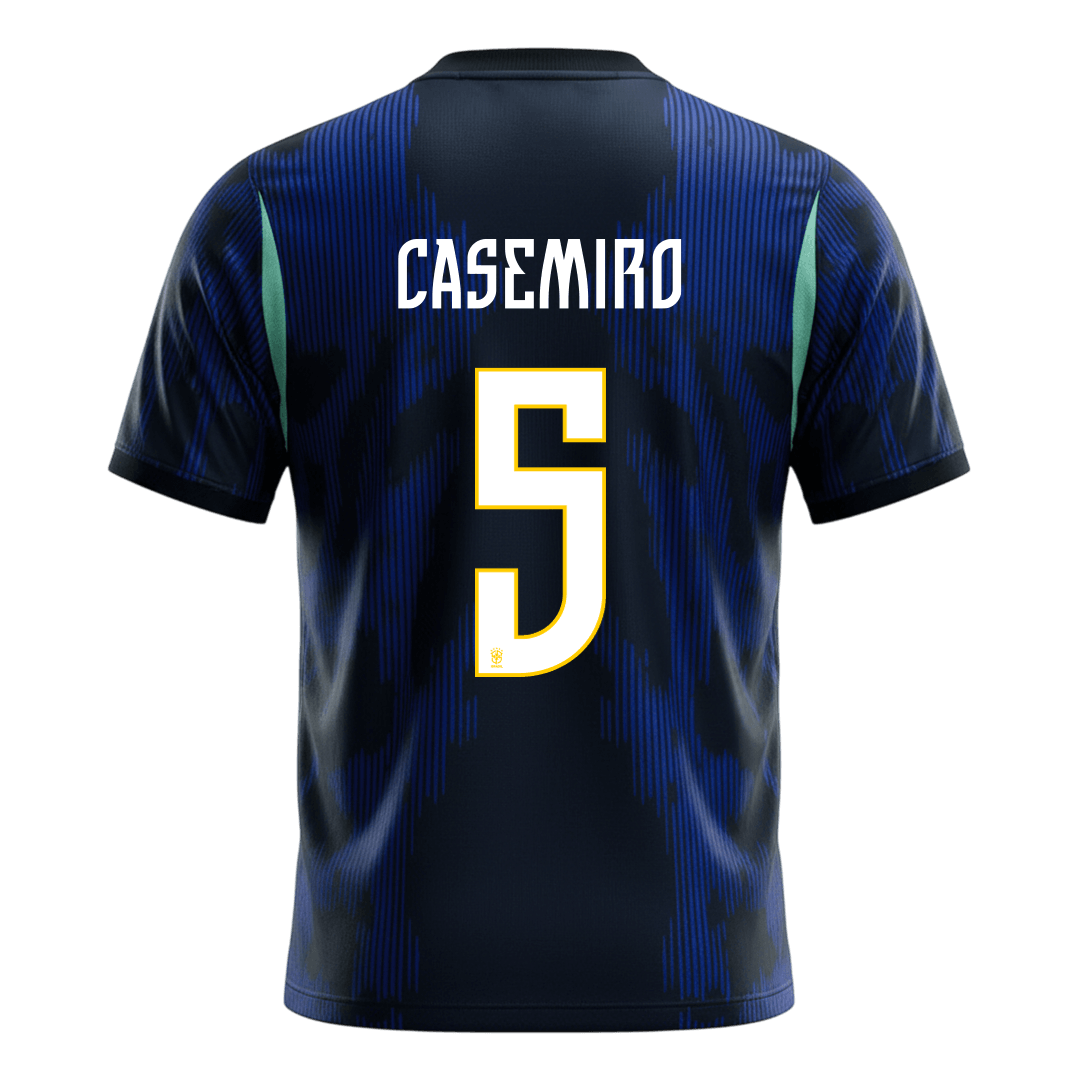 CASEMIRO #5 Brazil Away Soccer Jersey 2026 – Fan Version – back view