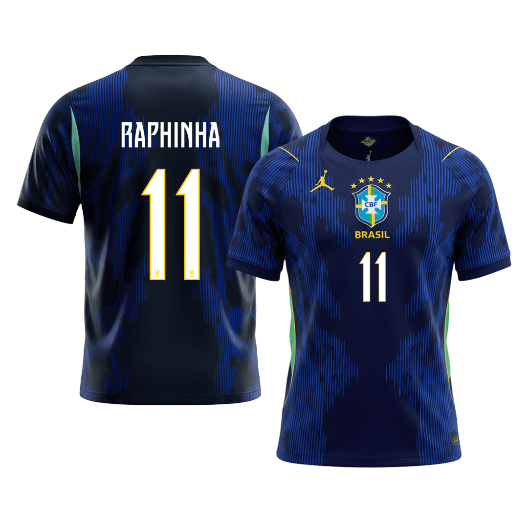 RAPHINHA #11 Brazil Away Soccer Jersey 2026 – Fan Version – front view